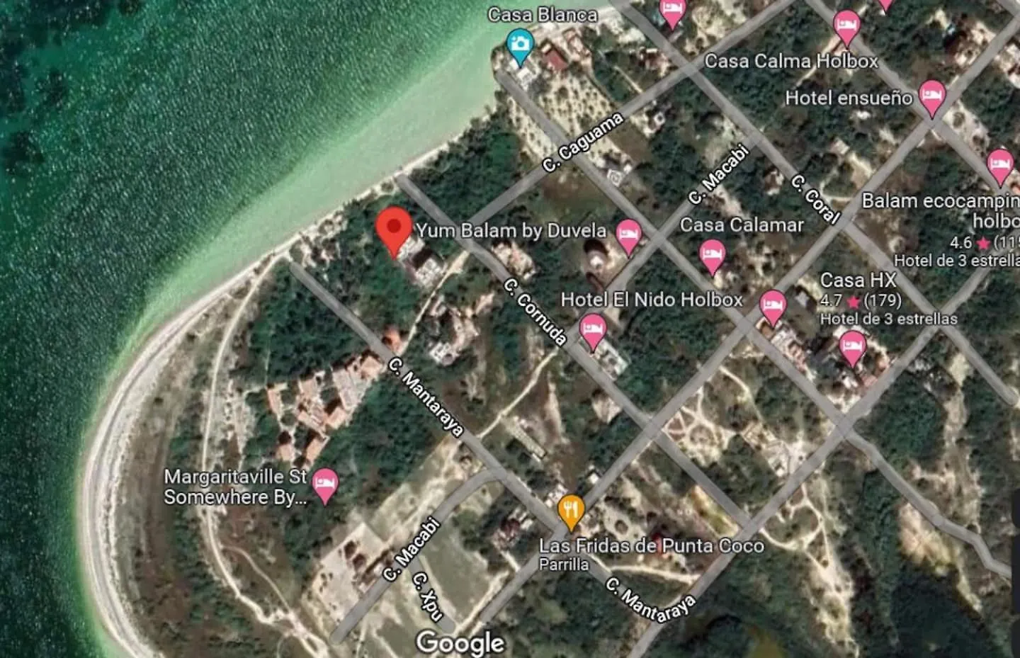 מלון הולבוקס איילנד Ocean View Loft In Punta Cocos - C102 מקסיקו